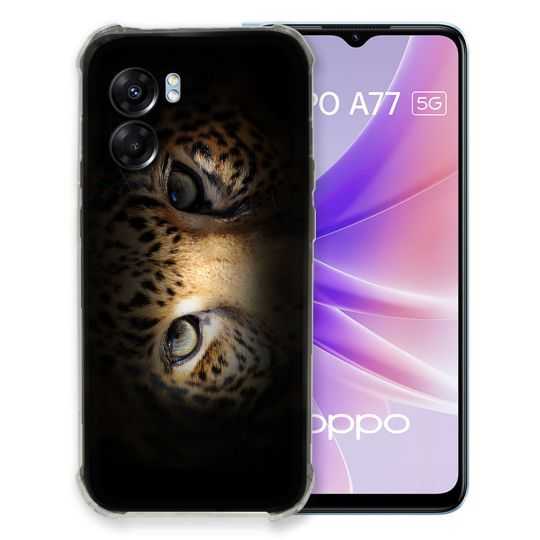 Coque Pour Oppo A77 5G Animal Leopard Yeux