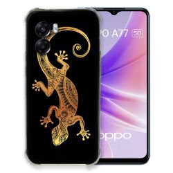 Coque Pour Oppo A77 5G Animal Lezard Noir