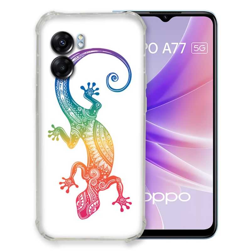 Coque Pour Oppo A77 5G Animal Salamandre Color
