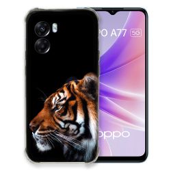 Coque Pour Oppo A77 5G Animal Tigre Noir