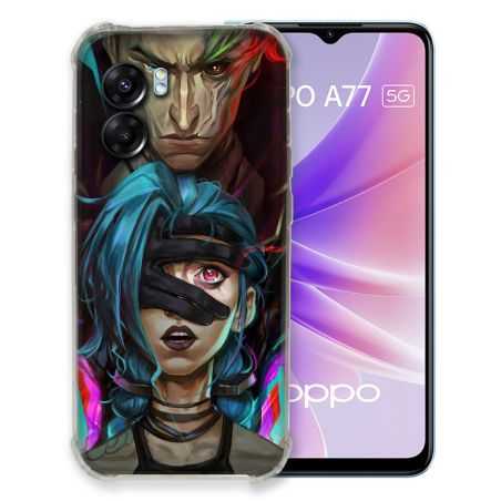 Coque Pour Oppo A77 5G Arcane Jynx Bleu