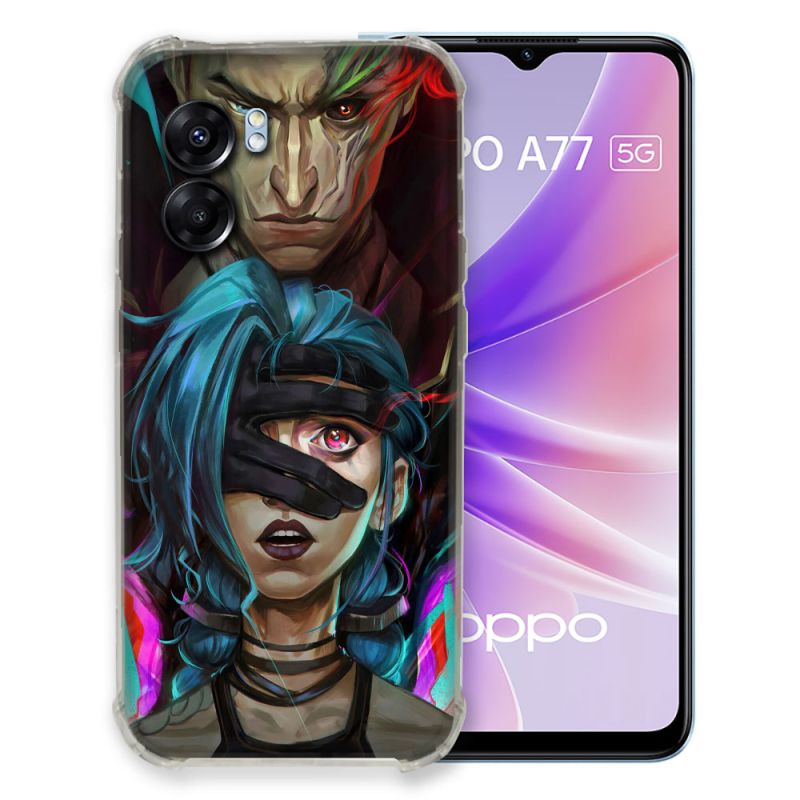 Coque Pour Oppo A77 5G Arcane Jynx Bleu