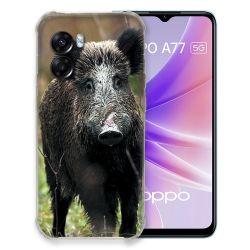 Coque Pour Oppo A77 5G Chasse Sanglier bois
