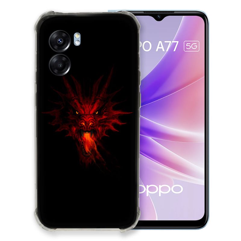 Coque Pour Oppo A77 5G Fantastique Dragon Feu