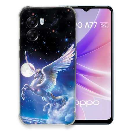 Coque Pour Oppo A77 5G Fantastique Licorne Céleste