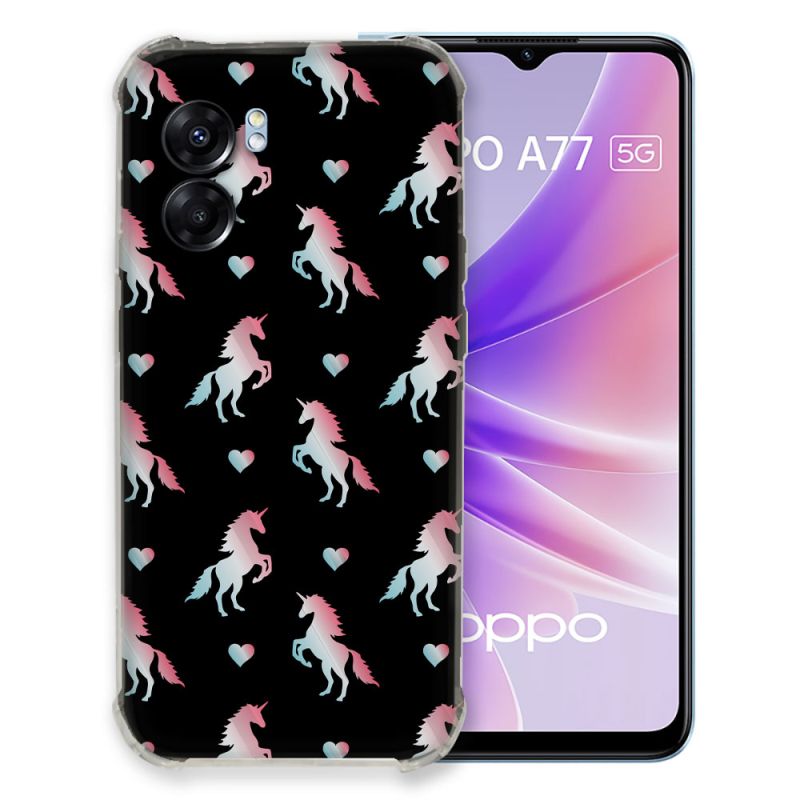 Coque Pour Oppo A77 5G Fantastique Licorne Pattern