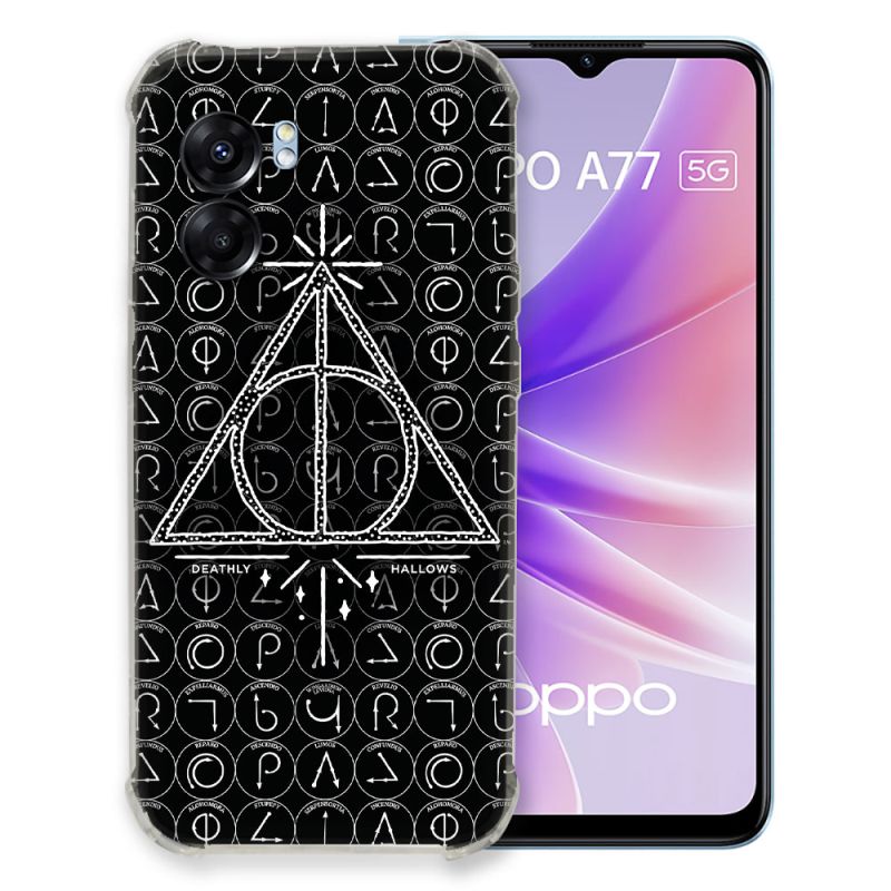 Coque Pour Oppo A77 5G Harry Potter Hollows Triangle Noir