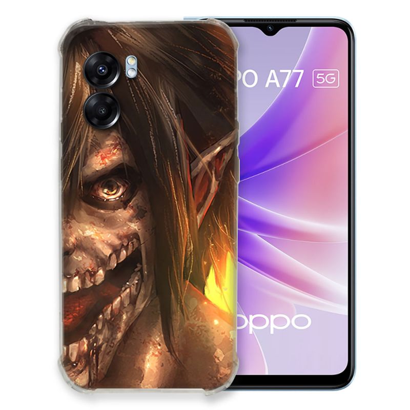 Coque Pour Oppo A77 5G Manga Attaque Titans Eren Titan