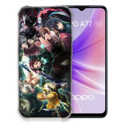 Coque Pour Oppo A77 5G Manga Demon Slayer Groupe