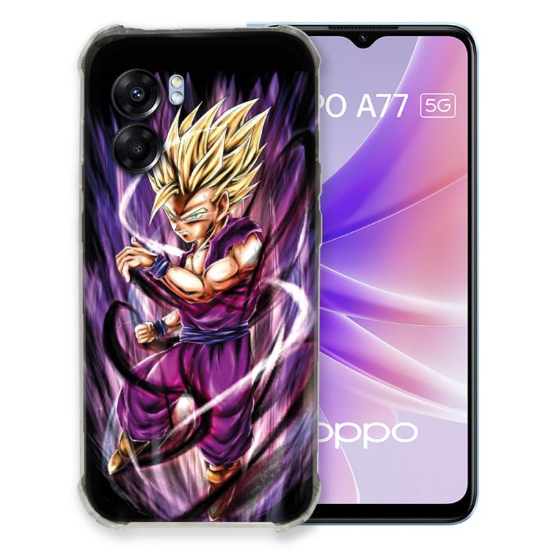 Coque Pour Oppo A77 5G Manga Dragon Ball Sangohan Violet