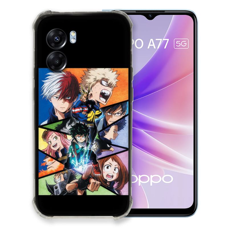 Coque Pour Oppo A77 5G Manga My Hero Academia Noir