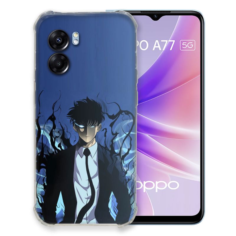 Coque Pour Oppo A77 5G Manga Solo Leveling Sung Bleu