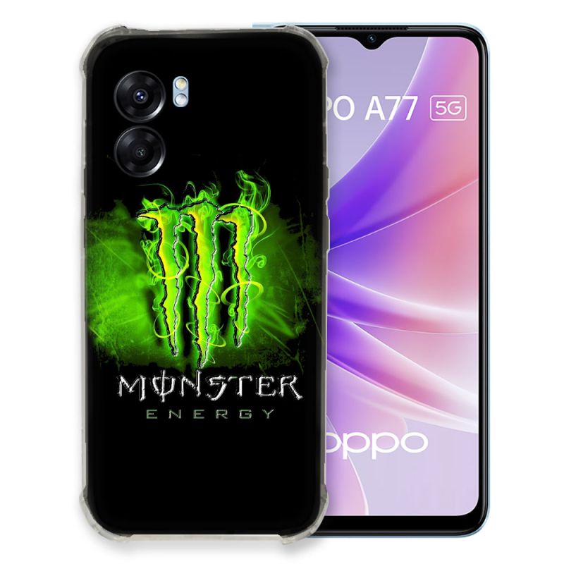 Coque Pour Oppo A77 5G Monster Energy Vert