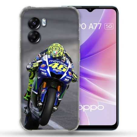 Coque Pour Oppo A77 5G Moto Course GP Wheeling 46
