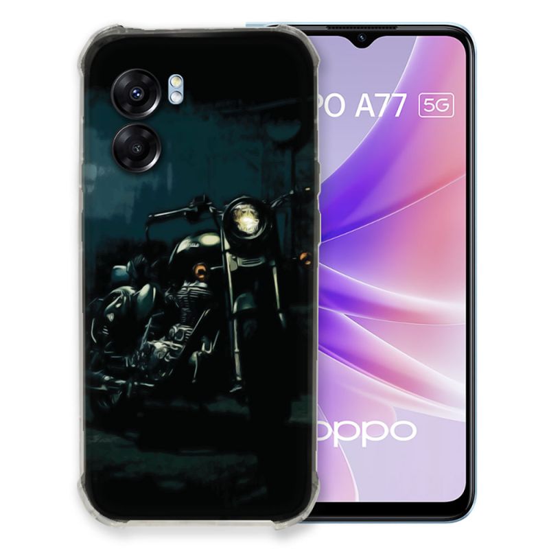 Coque Pour Oppo A77 5G Moto Harley Vintage