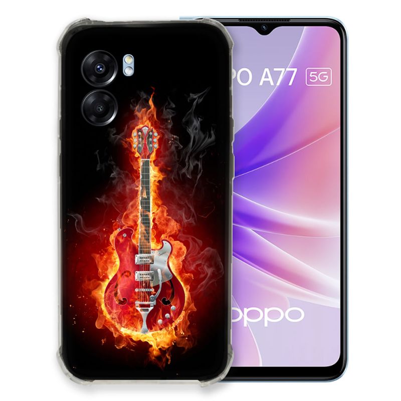 Coque Pour Oppo A77 5G Musique Guitare Electrique