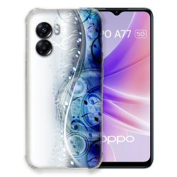 Coque Pour Oppo A77 5G Musique Partition Vague