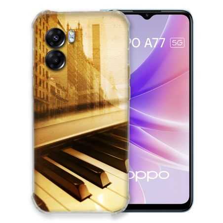 Coque Pour Oppo A77 5G Musique Piano Retro
