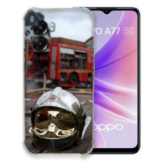 Coque Pour Oppo A77 5G Pompier Casque Camion