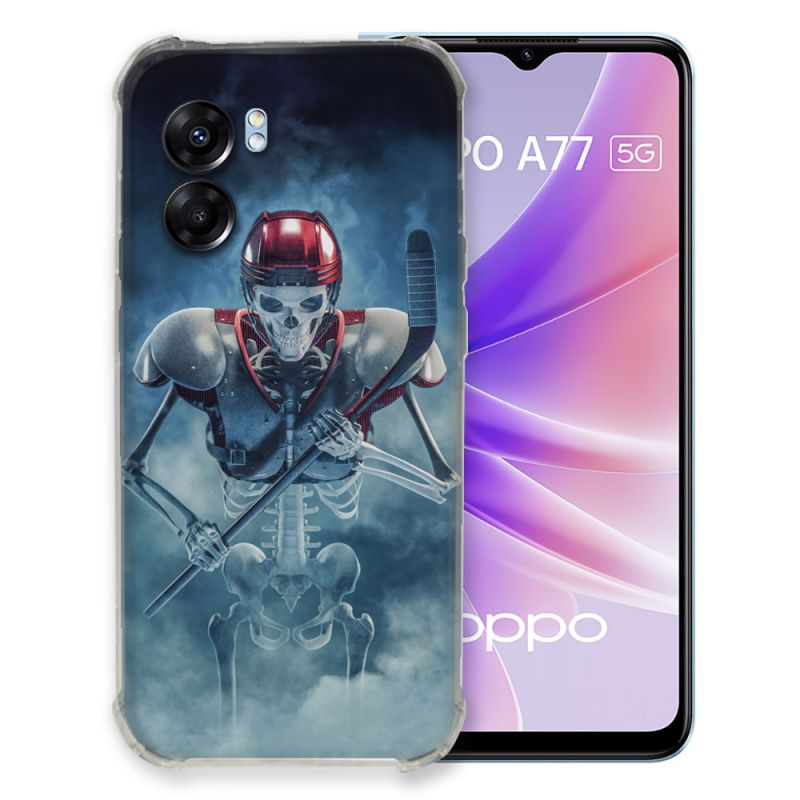 Coque Pour Oppo A77 5G Sport Hockey Squelette