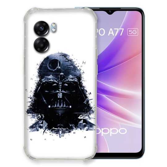 Coque Pour Oppo A77 5G Star Wars - Dark Vador Blanc