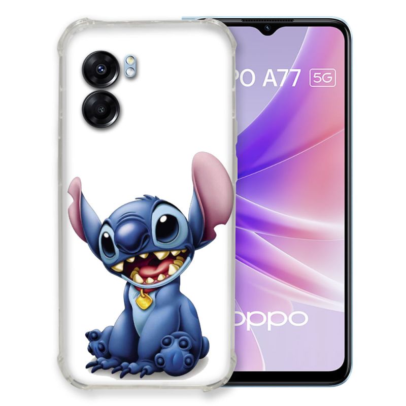 Coque Pour Oppo A77 5G Stitch Blanc
