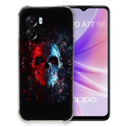 Coque Pour Oppo A77 5G Tete de Mort Deflagration
