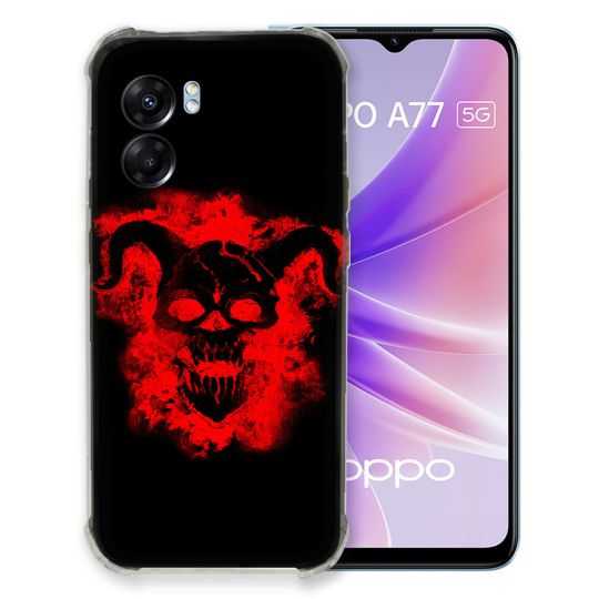 Coque Pour Oppo A77 5G Tete de Mort Diable