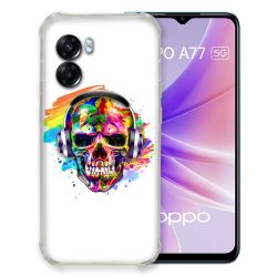 Coque Pour Oppo A77 5G Tete de Mort Tag
