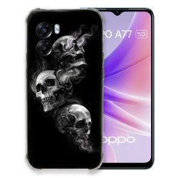 Coque Pour Oppo A77 5G Tete de Mort Triple