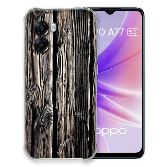 Coque Pour Oppo A77 5G Texture Bois