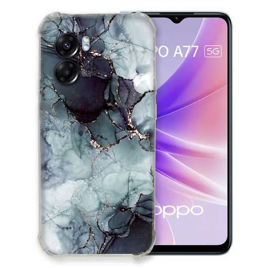 Coque Pour Oppo A77 5G Texture Marbre Gris