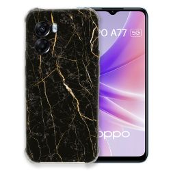 Coque Pour Oppo A77 5G Texture Marbre Noir