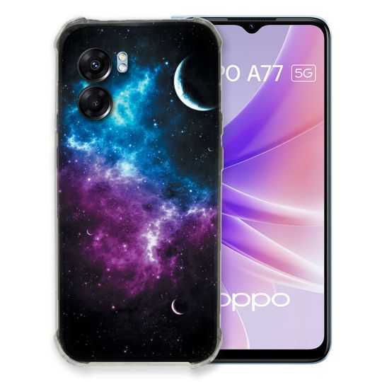 Coque Pour Oppo A77 5G Univers Bleu Violet