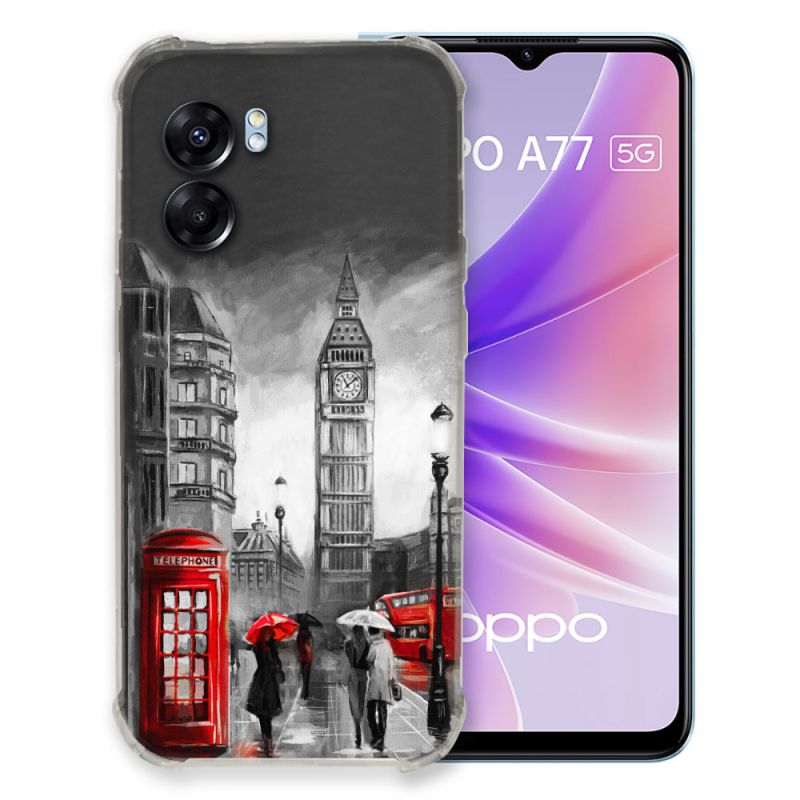 Coque Pour Oppo A77 5G Voyage Angleterre Londres Vintage
