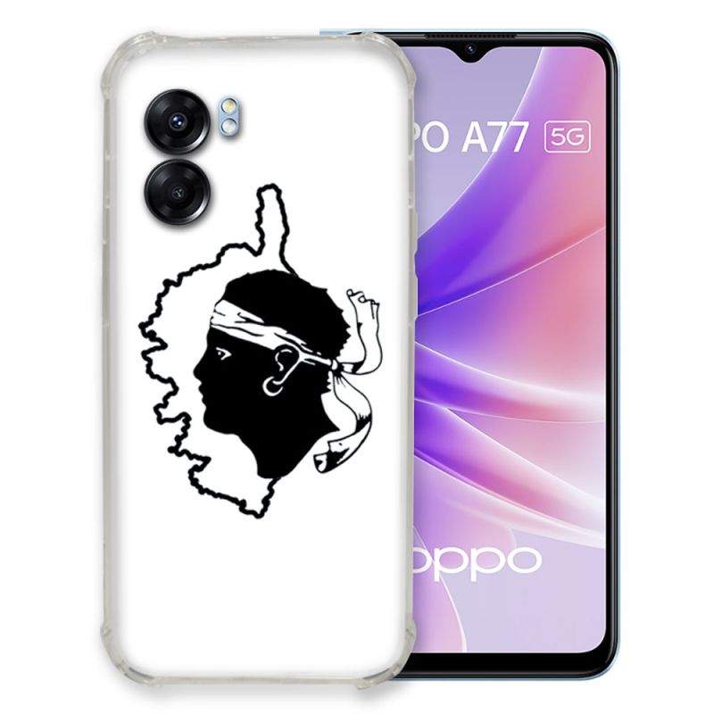 Coque Pour Oppo A77 5G, WXPPJ Etui Housse Bumper Noir Silicone TPU Case Ultra Mince Souple De Protection Cover Pour Oppo A77 5G (6,56") - WMA59
