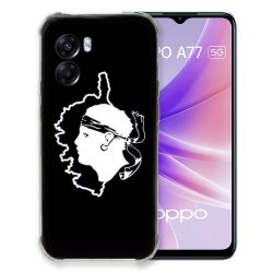 Coque Pour Oppo A77 5G Voyage Corse Noir