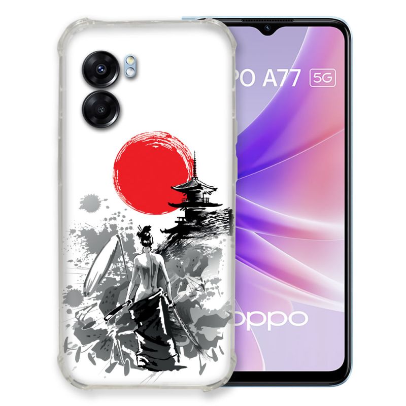 Coque Pour Oppo A77 5G Voyage Japon Femme