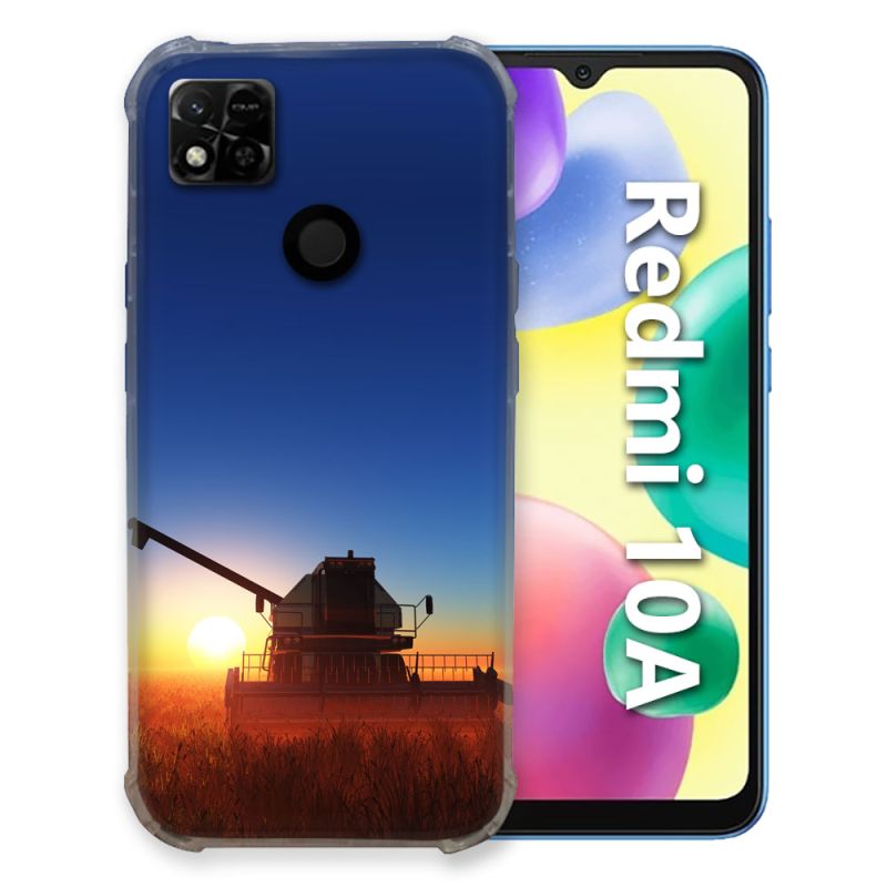 Coque Pour Xiaomi Redmi 10A Agriculture Moissonneuse Soleil