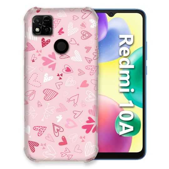Coque Pour Xiaomi Redmi 10A Amour Ptis Coeurs