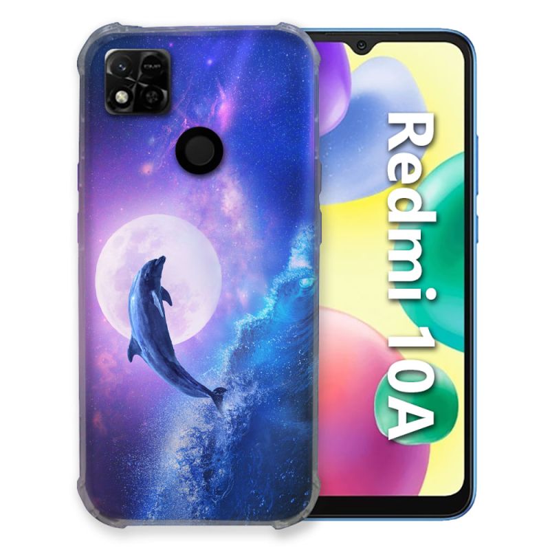 Coque Pour Xiaomi Redmi 10A Animal Dauphin Vague