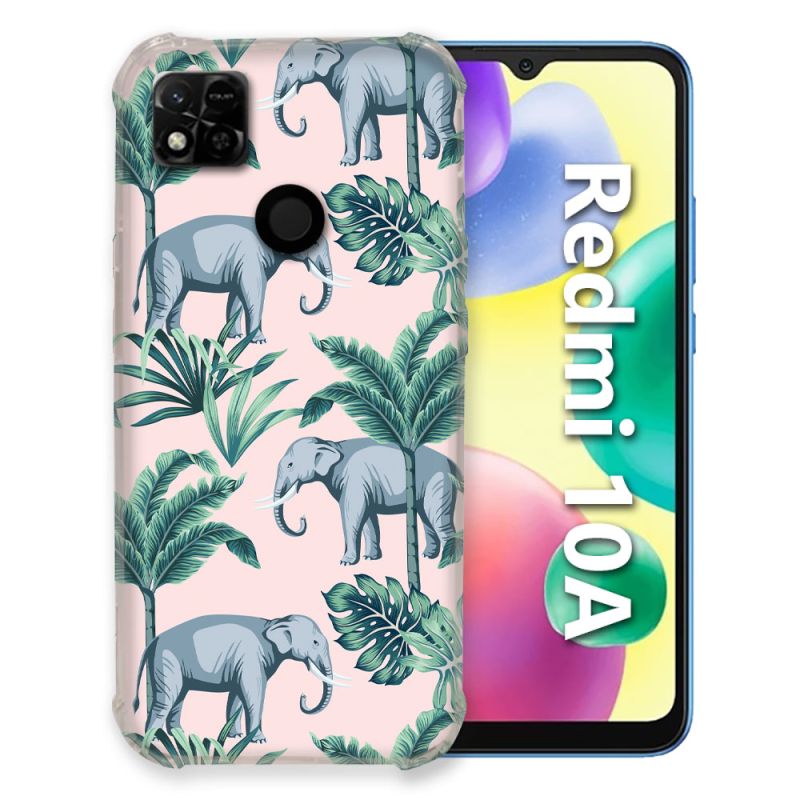 Coque Pour Xiaomi Redmi 10A Animal Elephant Pattern