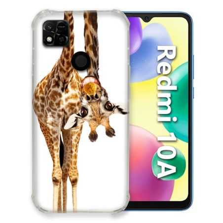 Coque Pour Xiaomi Redmi 10A Animal Girafe Blanche