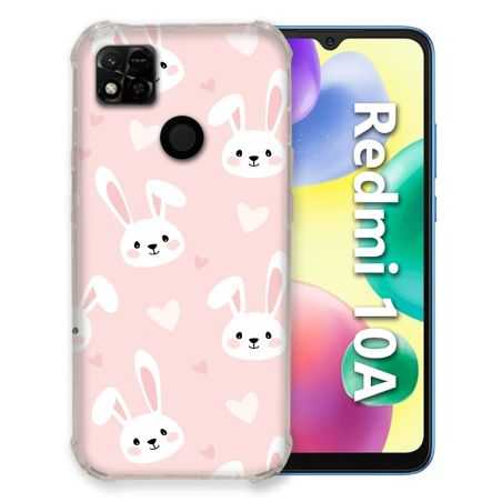 Coque Pour Xiaomi Redmi 10A Animal Lapin Rose