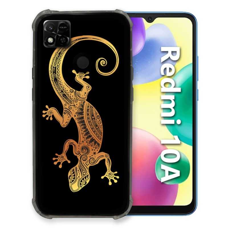 Coque Pour Xiaomi Redmi 10A Animal Lezard Noir