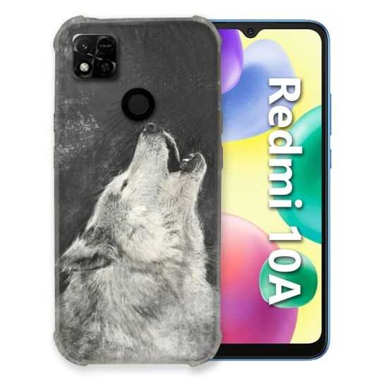 Coque Pour Xiaomi Redmi 10A Animal Loup Hurlement