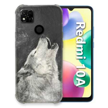 Coque Pour Xiaomi Redmi 10A Animal Loup Hurlement