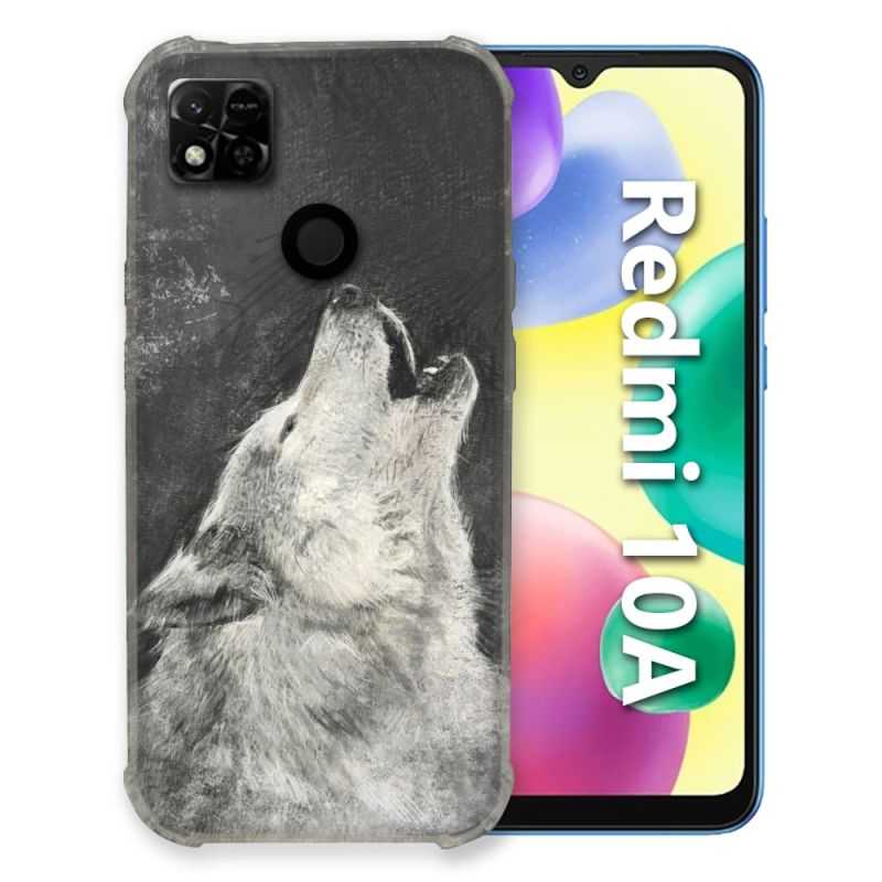Coque Pour Xiaomi Redmi 10A Animal Loup Hurlement