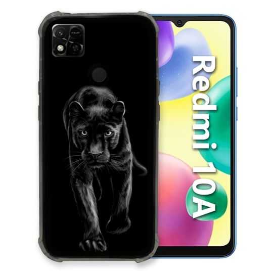 Coque Pour Xiaomi Redmi 10A Animal Panthère Noire