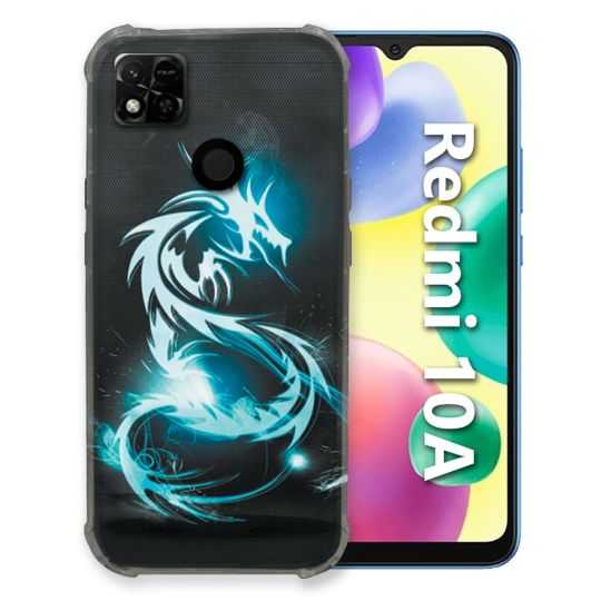 Coque Pour Xiaomi Redmi 10A Fantastique Dragon Bleu